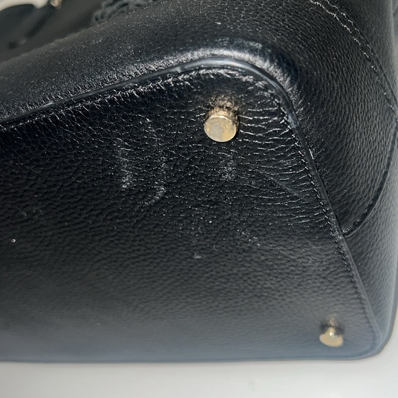 Kate Spade Jenner McCall Street Black Pebbled Leather Satchel - Picture 7 of 14